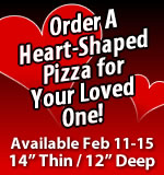 Heart-Shaped Pizza